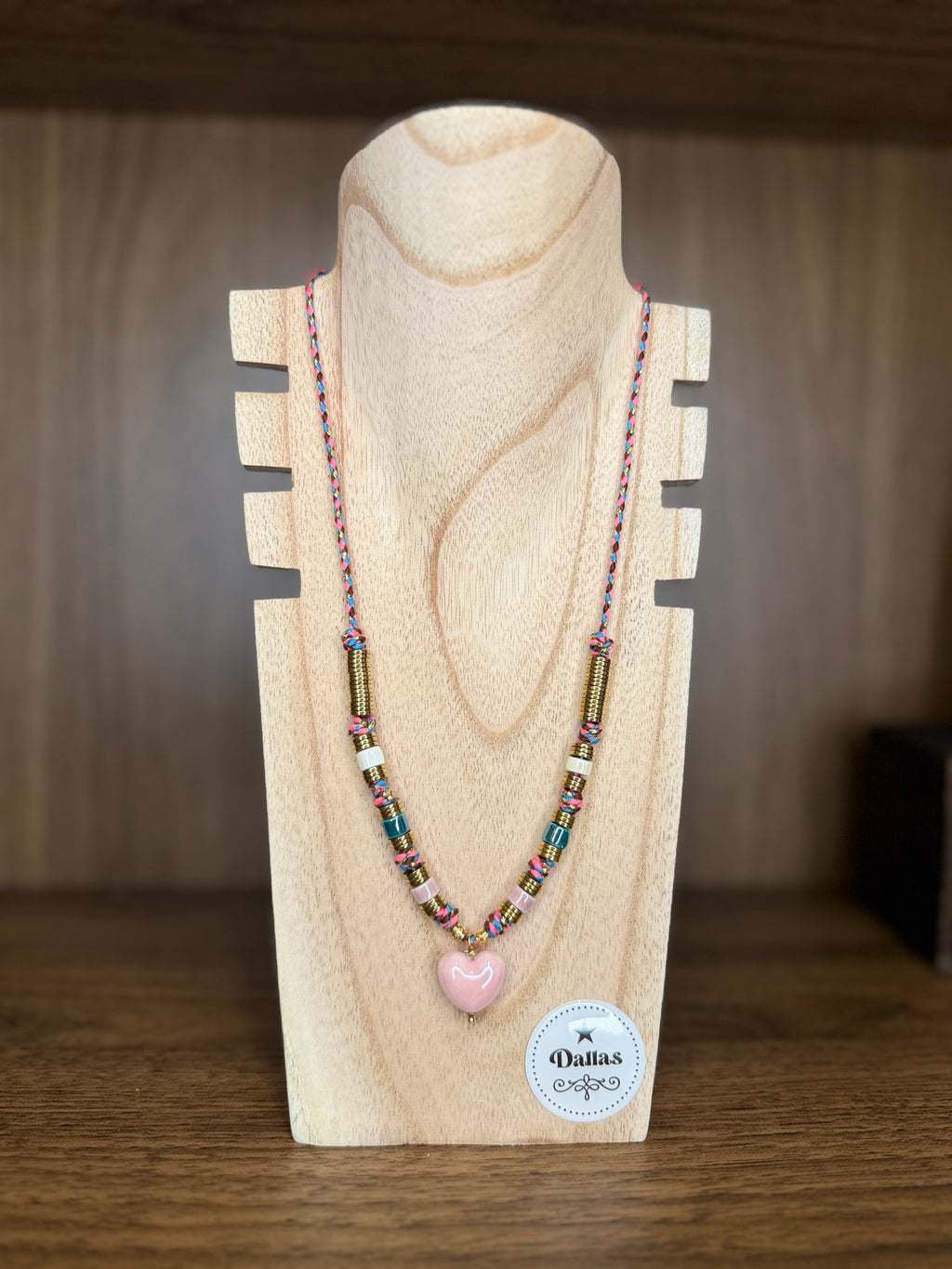 Collier Boho Pink