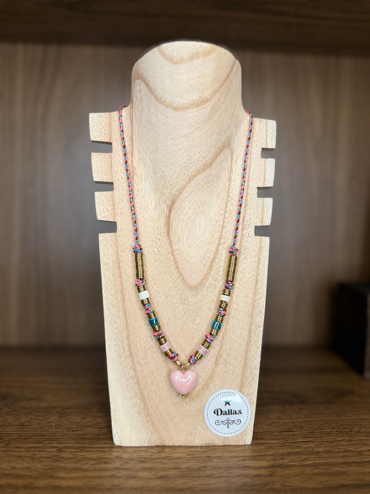 Collier Boho Pink