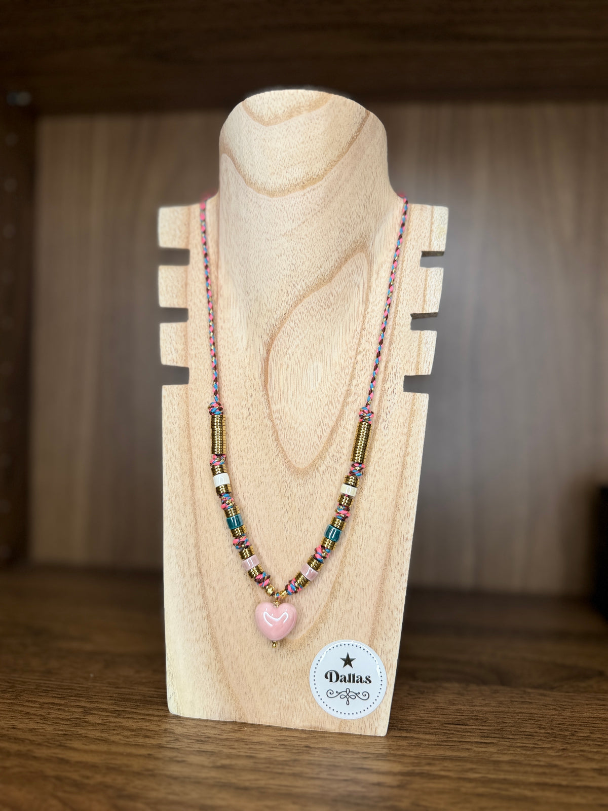 Collier Boho Pink